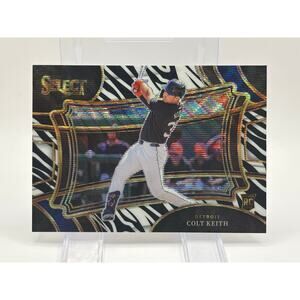 2024 Panini Select Colt Keith Rookie Diamond Level Zebra Prizm SSP Tigers RC
